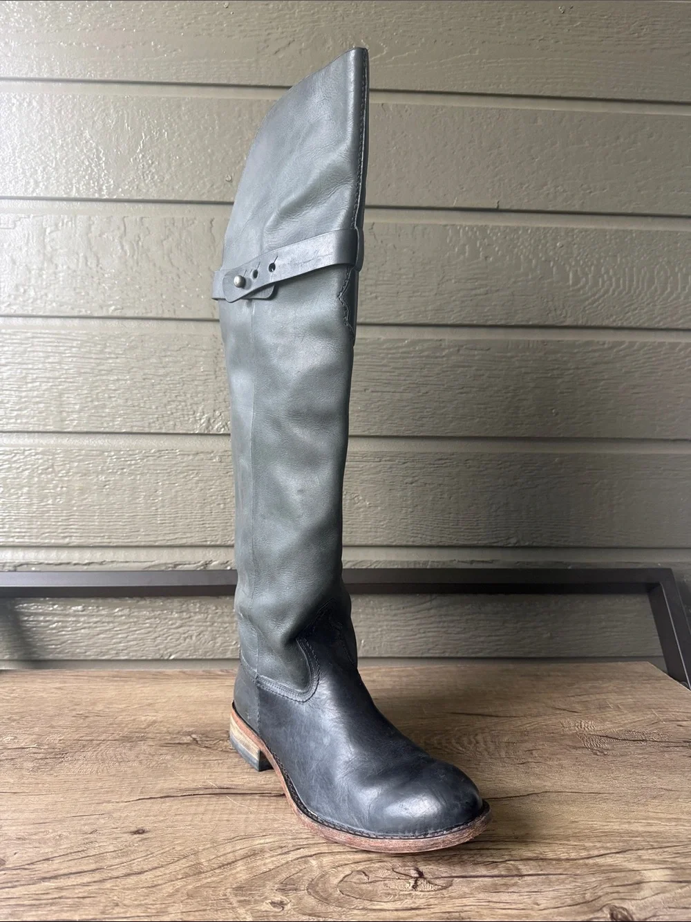 Spirit by Lucchese Women’s Tall Black Leather Riding Boots size 6.5